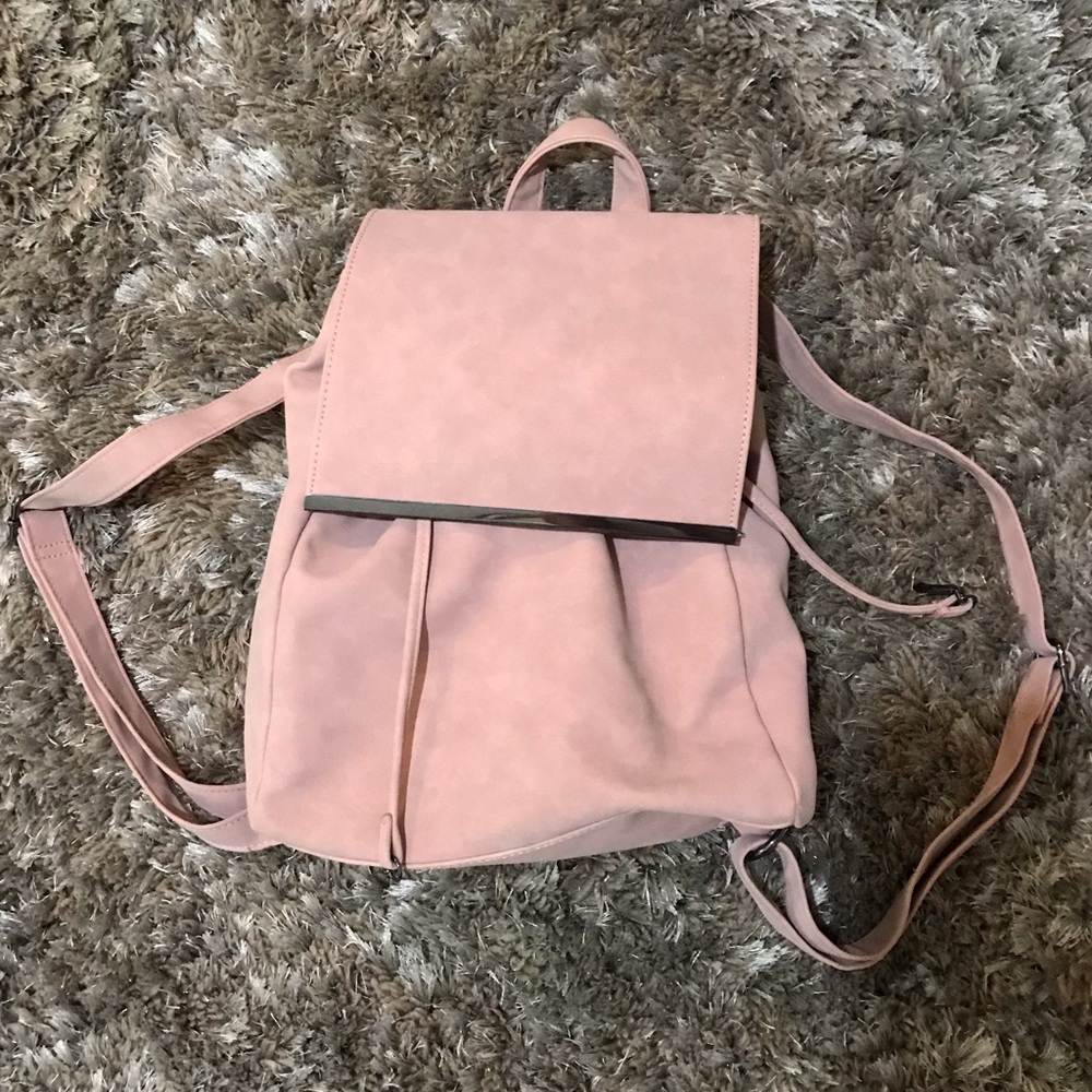 Pink backpack purse